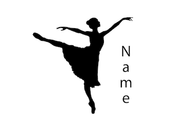 Ballerina decal sticker - custom