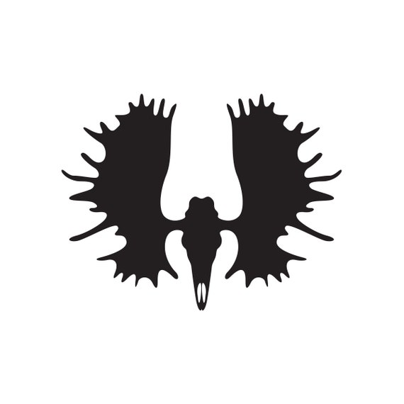 Moose Skull Decal Sticker Mount | Etsy