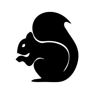 squirrel decal sticker acorn squirrely cute rat