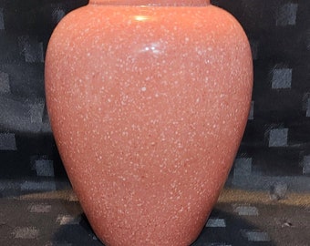 A Lovely Speckled Pink T. G. Green Church Gresley Ltd Vase c 1980s