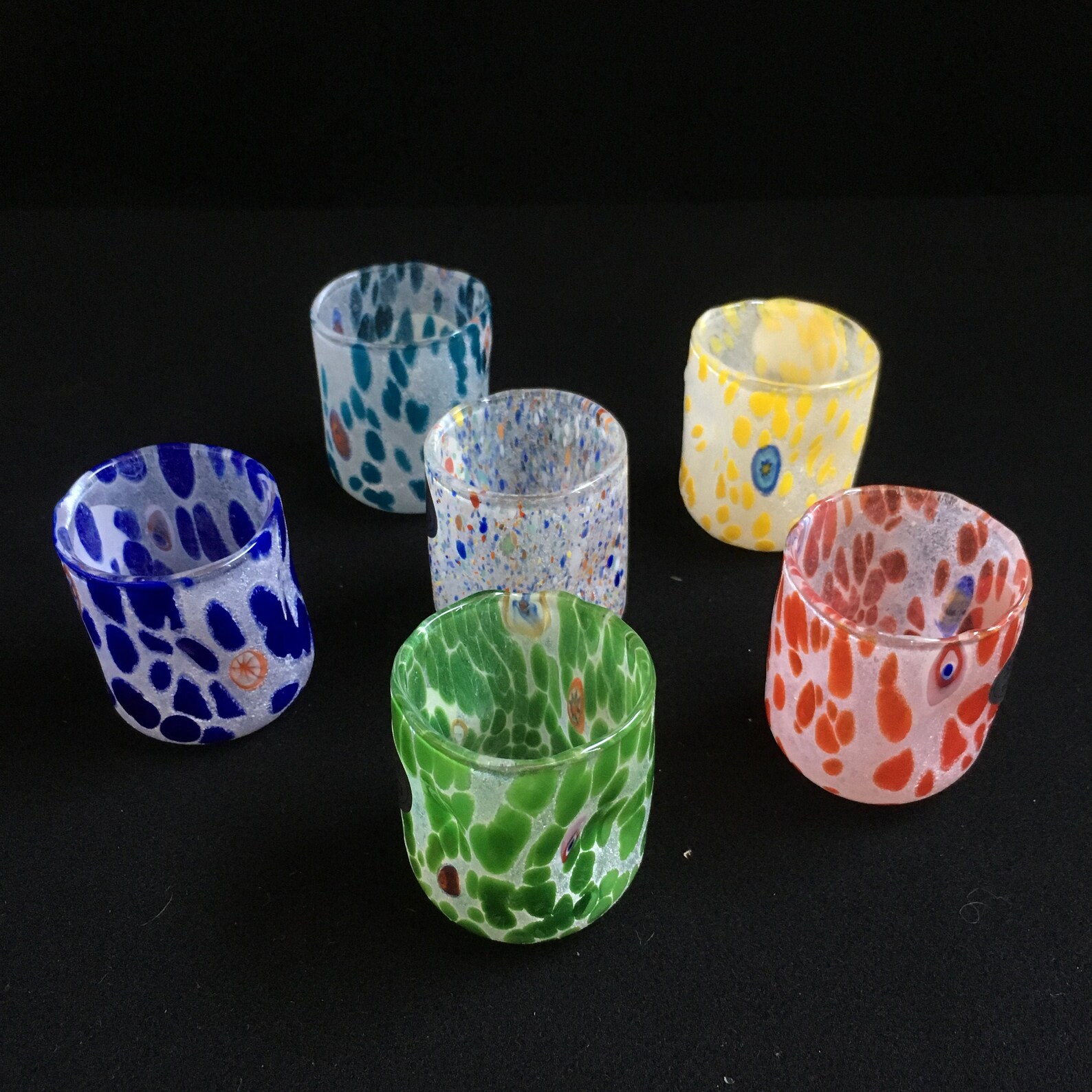 Murano Glasses 6 glasses set shot/liqueur Murano Shot Etsy