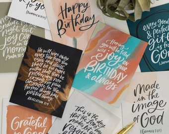 Greeting Card Bundle - Choose Quantity / Christian cards and gifts / Bible verses / thank you / birthday / celebration / sympathy / wedding