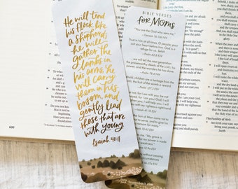 Bookmark / Bible verses for moms / Christian resources / quiet time / motherhood / biblical Christmas gift / stocking stuffer / Easter gift