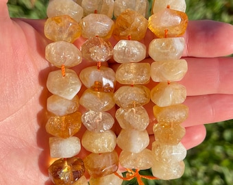 AAA Quality Beautiful Natural Citrine smooth pear beads 5-7 mm 15 inch superb quality 1 strand