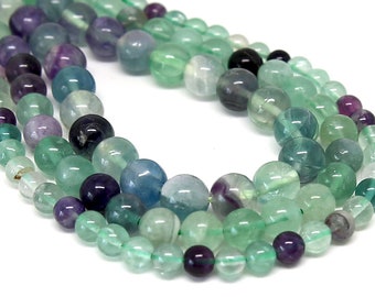 Fluorite Round Beads 3mm Purple 120 Pcs Gemstones DIY Jewellery Making Crafts