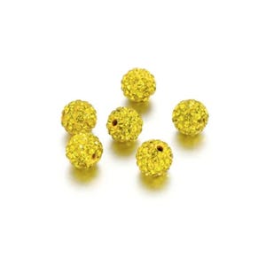 ONE 12mm Loose Shambala Pave Rhinestone Crystal Diamond Clay Pave Bead