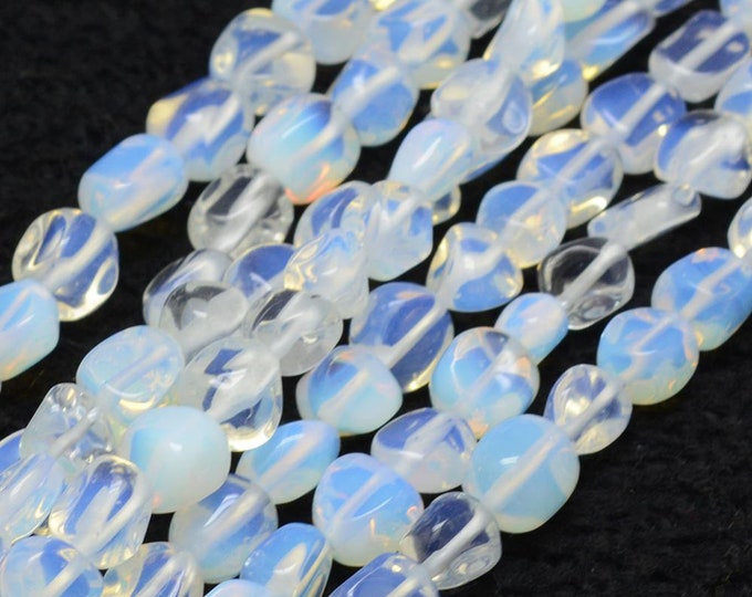 Sea Opal Nuggets Beads | Gemstone Loose Beads | Sold by 15 Inch Strand | Size 6~8x4~6mm | Hole 1mm