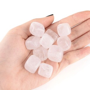 5 A Grade Clear Quartz Tumble Stones: Meditation Crystals
