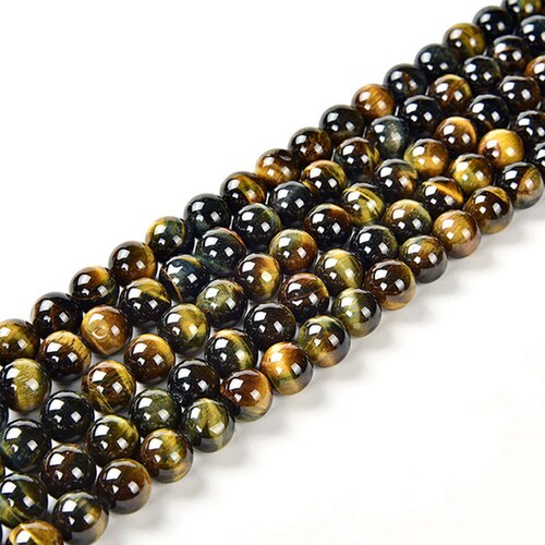 Yellow Tiger Eye Beads Grade AAA Polished Round Natural Etsy