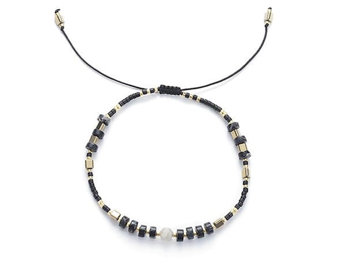 Handmade Adjustable Impression Jasper Wheel, Lapis Lazuli and Miyuki Seed Beads Bracelet
