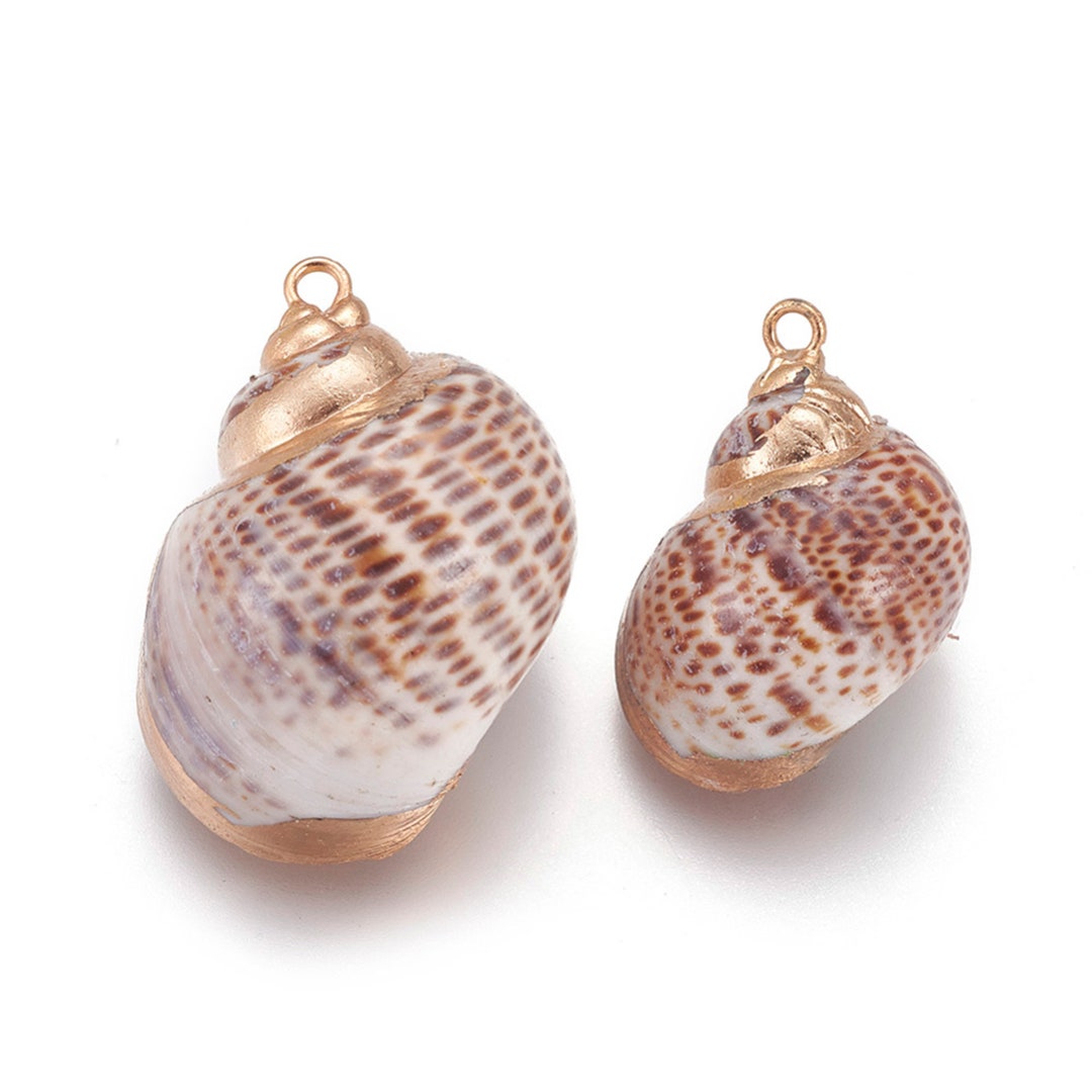 50 Stück Natürliche Muschelanhänger Mit Loch – Perfekt Für DIY-Schmuck, Basteln & Deko In Lila, 20 Mm Lang