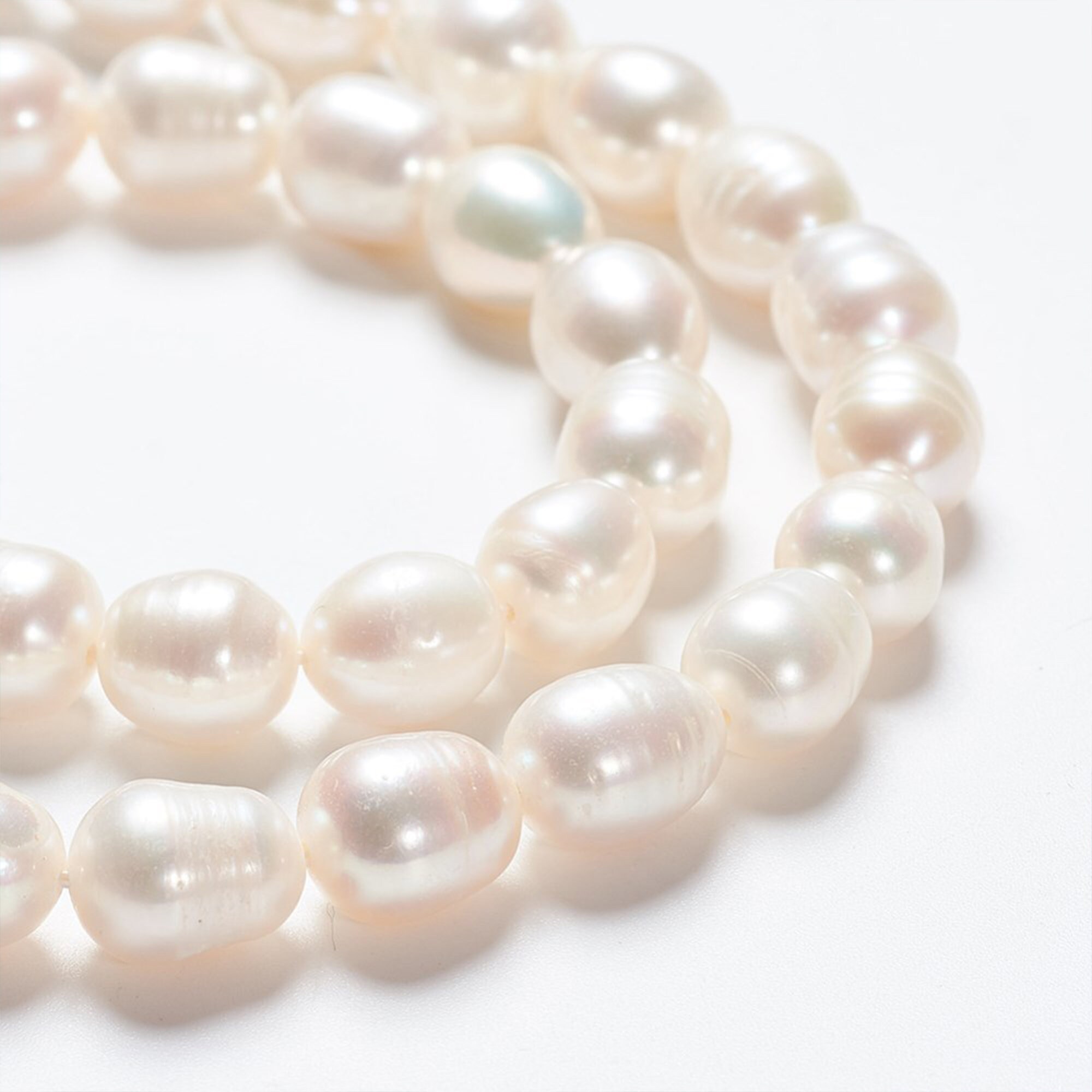 Natural Freshwater Pearl Beads Rice Shape Real Pearls Bead For