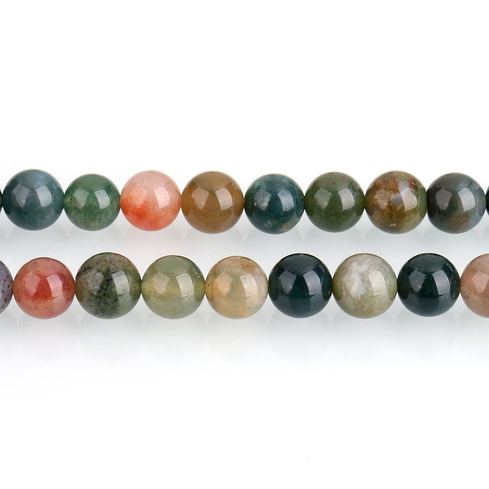 Natural Faceted Indian Agate Beads, Green Gemstone Beads, Fancy