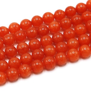 Red Aventurine Beads | Round Natural Gemstone Beads | Sold by 15 Inch Strand | Size 4mm 6mm 8mm 10mm