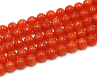 Red Aventurine Beads | Round Natural Gemstone Beads | Sold by 15 Inch Strand | Size 4mm 6mm 8mm 10mm