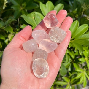ONE Large Natural Clear Quartz Tumbled Stone Premium Quality A Grade Crystal