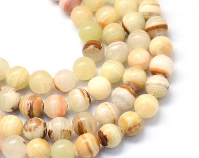 Natural Afghan Jade Calcite Gemstone Round Beads | Sold by 15 inch Strand | Size 6mm 8mm 10mm 12mm