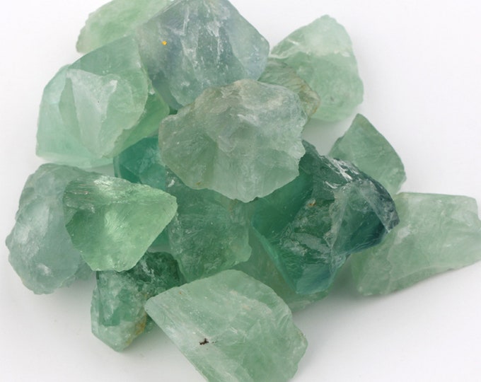 Large Raw Green Fluorite Rough Stone