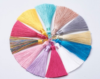 1 pcs 3.14" / 8CM Polyester Tassels Mala Tassels Multiple Color Options