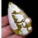 Yellow Dream Agate Teardrop Pendant Focal Bead 64x35x7mm