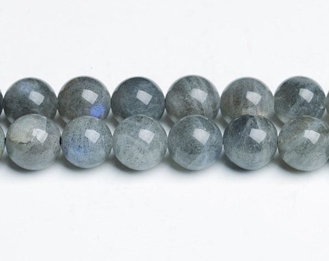 AA Grade Natural Labradorite Gemstone Round Beads | Sold by 15 Inch Strand | Size 6mm 8mm 10mm