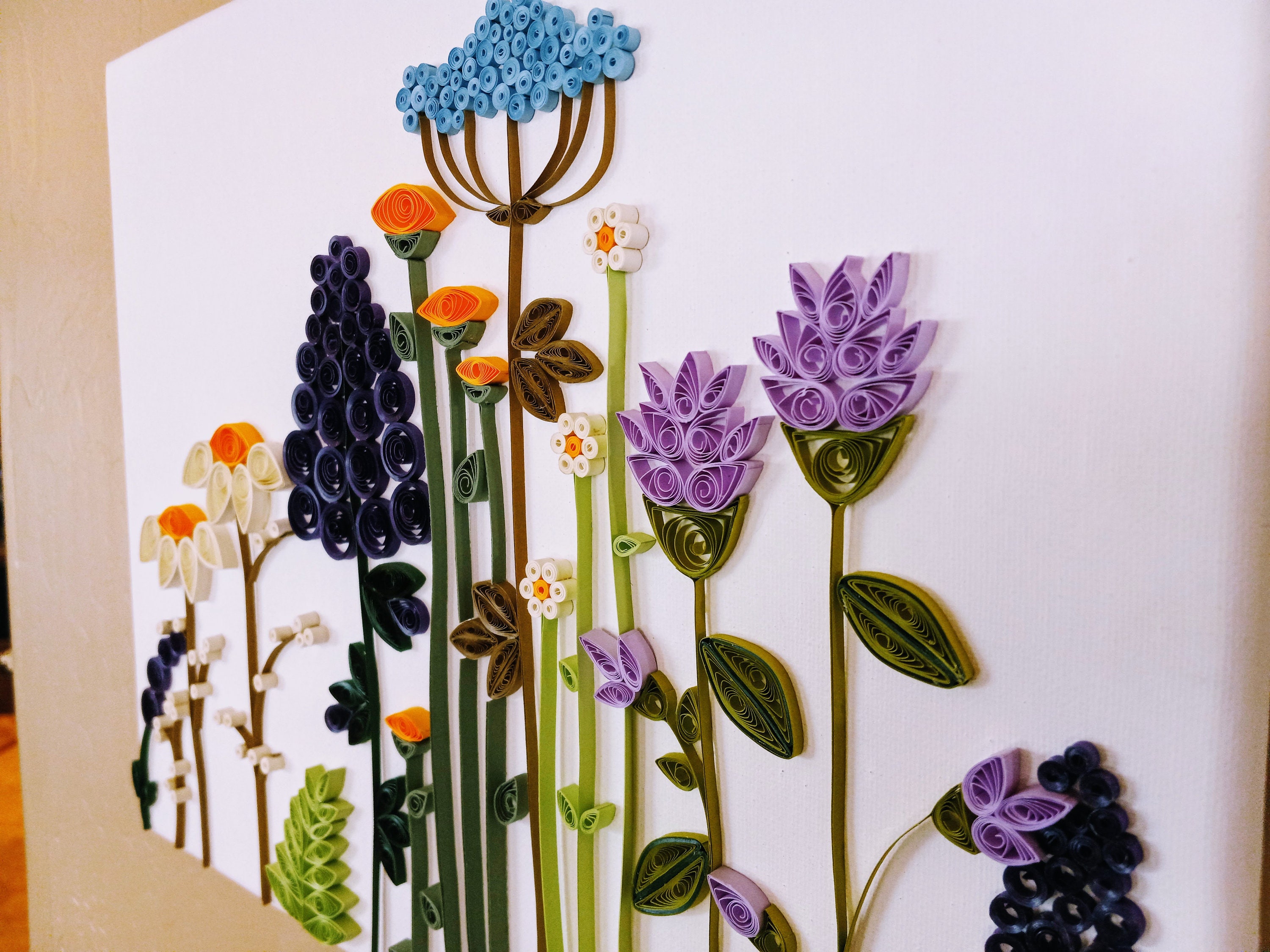 Poppies in field - Wall Art decor - Unique Quilling Paper Filigree - Shop  QllArt Wall Décor - Pinkoi