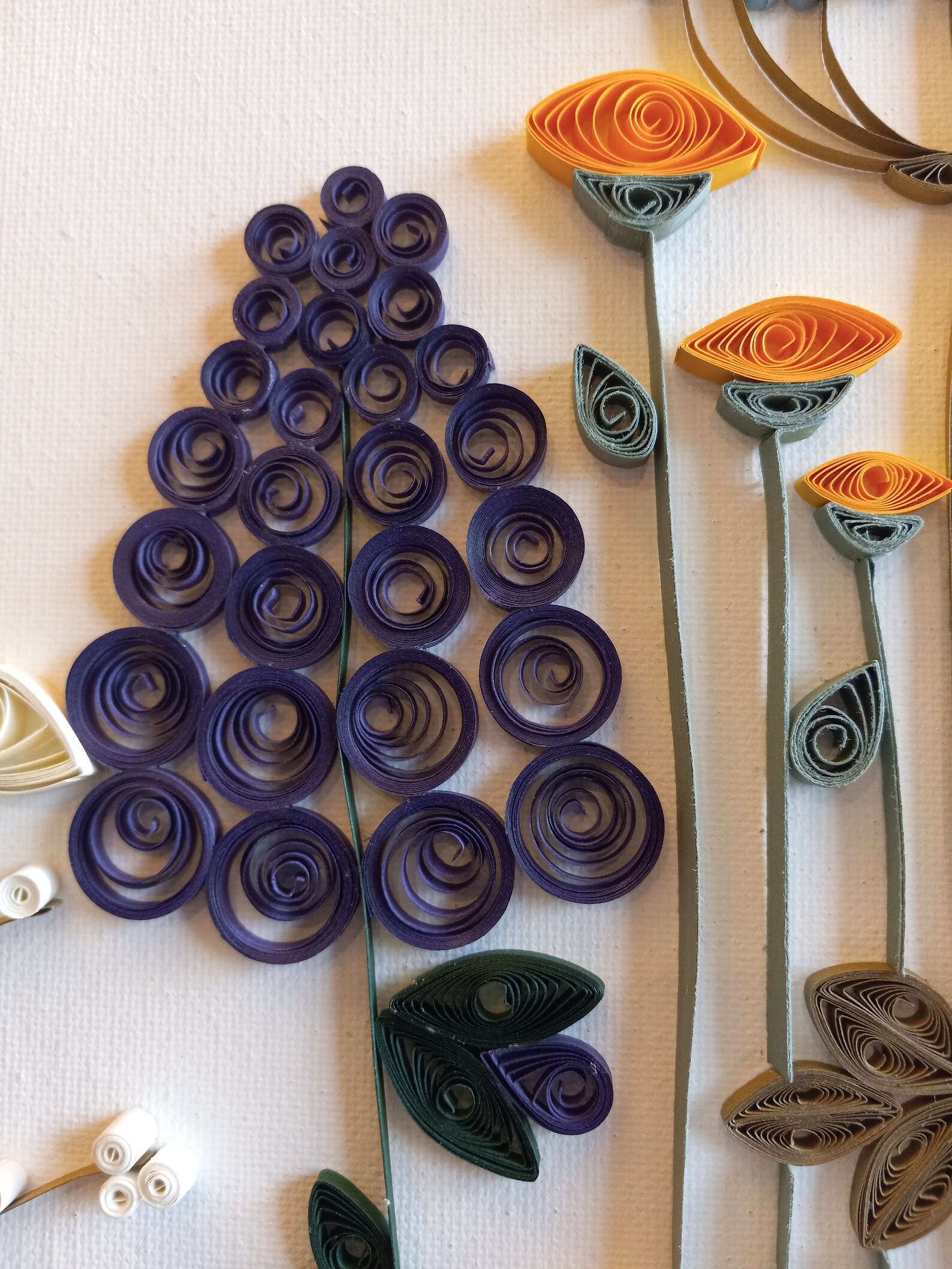 Quilled Paper Wildflowers Flower Art Floral Decor Wall Art Etsy