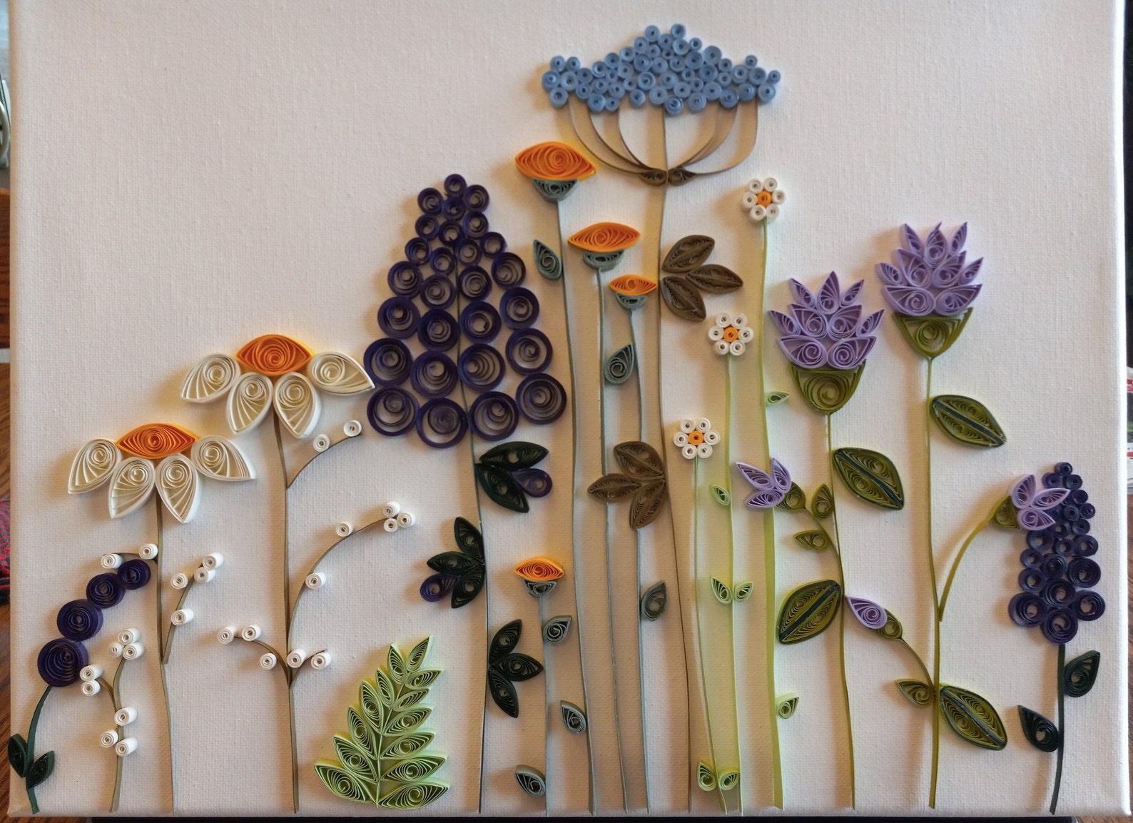 Quilled Paper Wildflowers Flower Art Floral Decor Wall Art Etsy