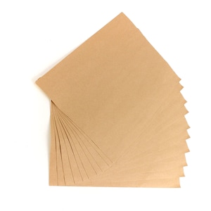 10St. Kraftpapier selbstklebend für Sticker, Etiketten A4 Adhesive craft paper