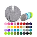 FILZ Untersetzer Tassenuntersetzer  - Glasuntersetzer - Platzset 5-10-12-15-20-25-30-35-40-45 cm,  RUND Kreis  - 54 Farben vegan & waschbar product logo