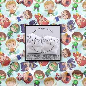 Burp Cloth - Set of 2 - Superhero