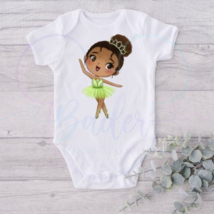 Princess Ballerina Onesie, ;  Baby Shower gift, Birthday Gift, Personalized gift.