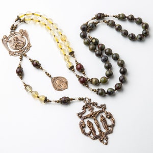 Saint Mary Magdalene Vintage Catholic Rosary Beads, Catholic Gifts perfect for A Special Woman