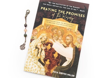 LIMITED EDITION ~ Pray the Promises Three Hail Marys Chaplet w/Gift Option to add the Praying the Promises Rosary Book, Catholic Bag Charm
