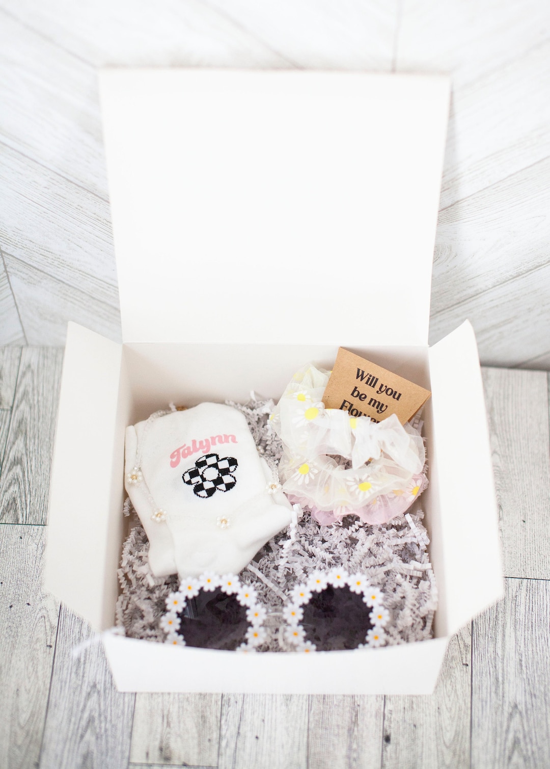 Flower Girl Proposal Box Flower Girl Gift Box Personalized Etsy