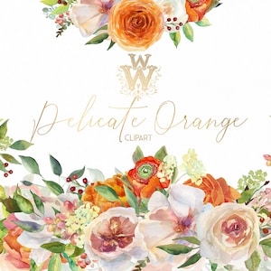 Aquarell orange Blume Grenze ClipArt, Pfirsich rosa floral Clipart, Coral Boho Hochzeit png, Ranunkel Rahmen, Rosenblätter, Pfingstrose Blooms