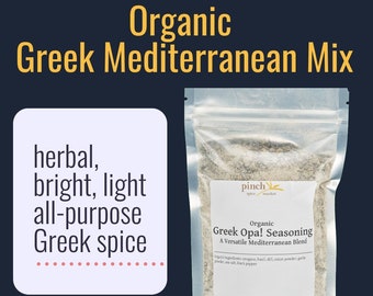 Organic Greek Opa! Seasoning | Fresh Mediterranean Flavor