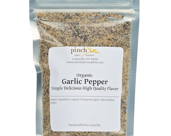 Organic Garlic Pepper | Salt Free and Super Tasty!