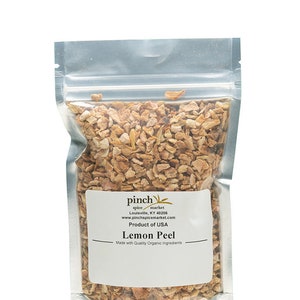 Organic Chopped Lemon Peel from California