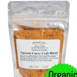 Organic Curry Crab Seasoning (aka Organic Surrett Singapore Spice)