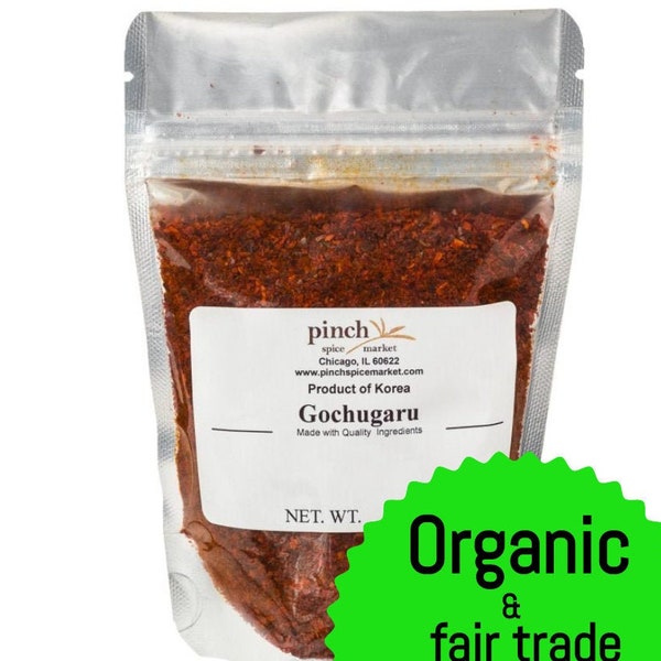 Organic Gochugaru Ground Chili Flakes from Korea