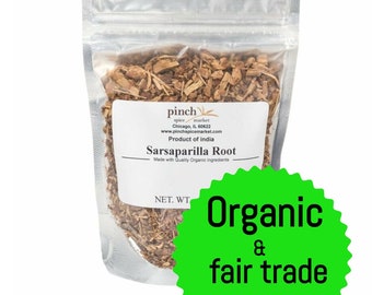 Organic Sarsaparilla Root