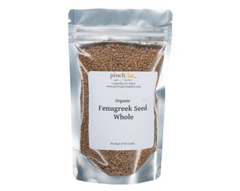 Organic Fenugreek Seeds (Whole) for Cooking, Health, Hair & More