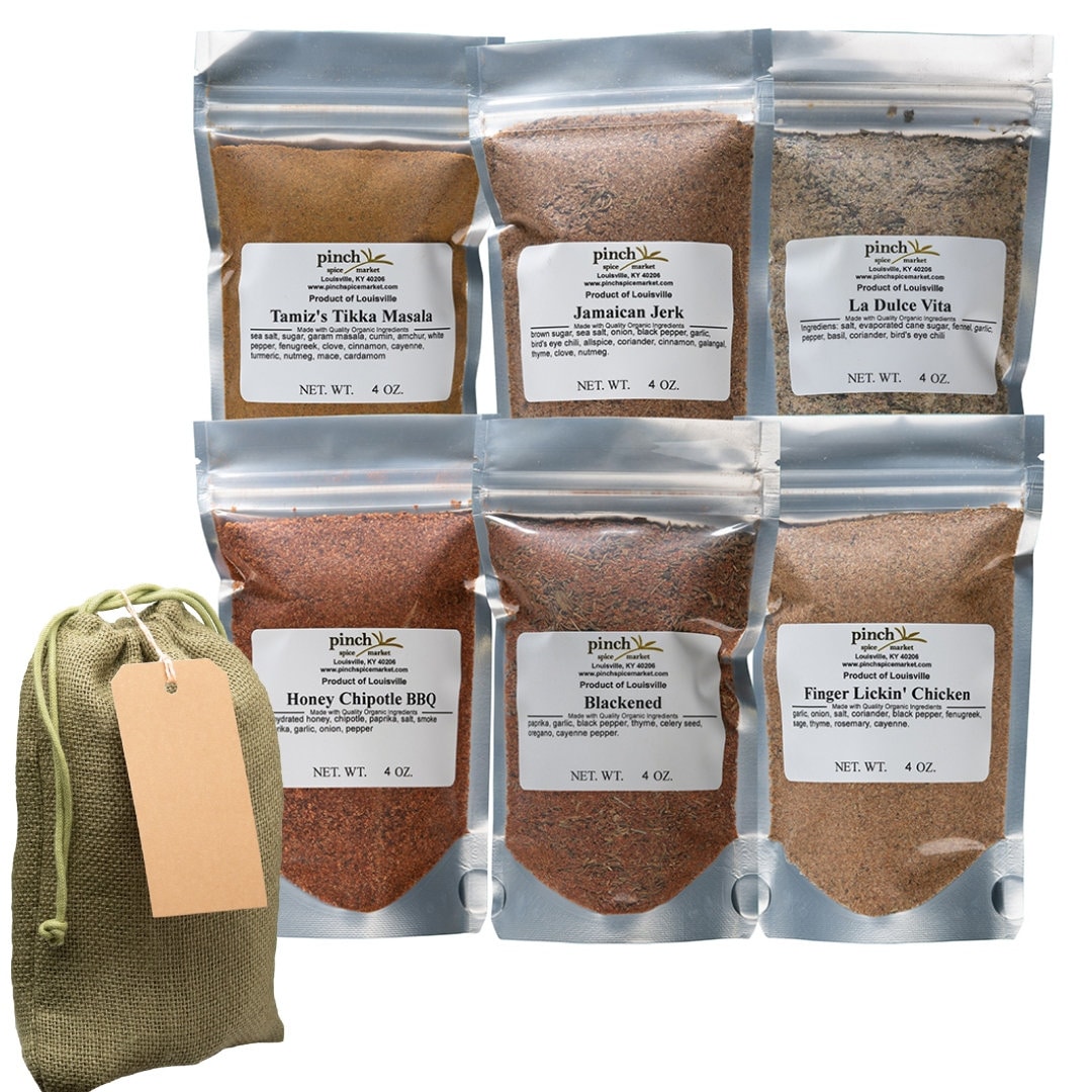 Organic Spice Bundle for Chicken & Wings 6-pack Gourmet Gift