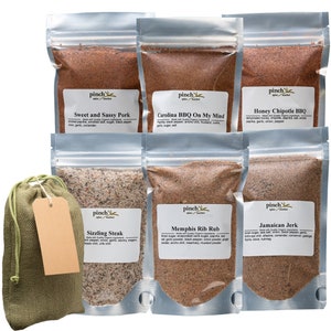Organic BBQ Spices Deluxe Bundle | Perfect Gift for Grillers! (6 Pack of Rubs & Seasonings)