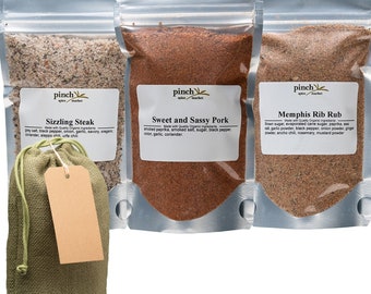 BBQ Spice Gift Bag: Steak, Pork, Rib Rub - Organic Grilling