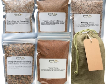 Best-Selling Organic Spices Bundle | Beloved Pinch Spice Market Flavors | Gift for Foodies