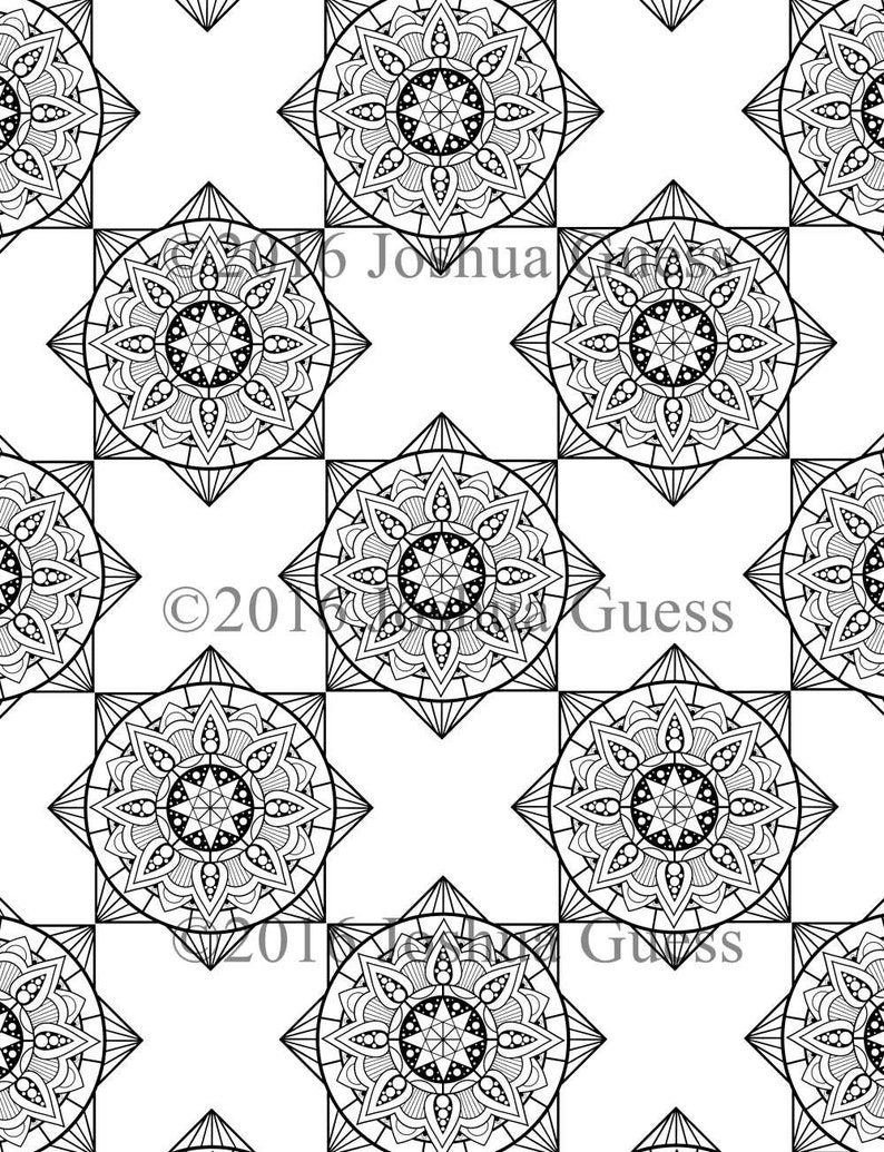 Geometric Coloring Pages 1-3 image 1