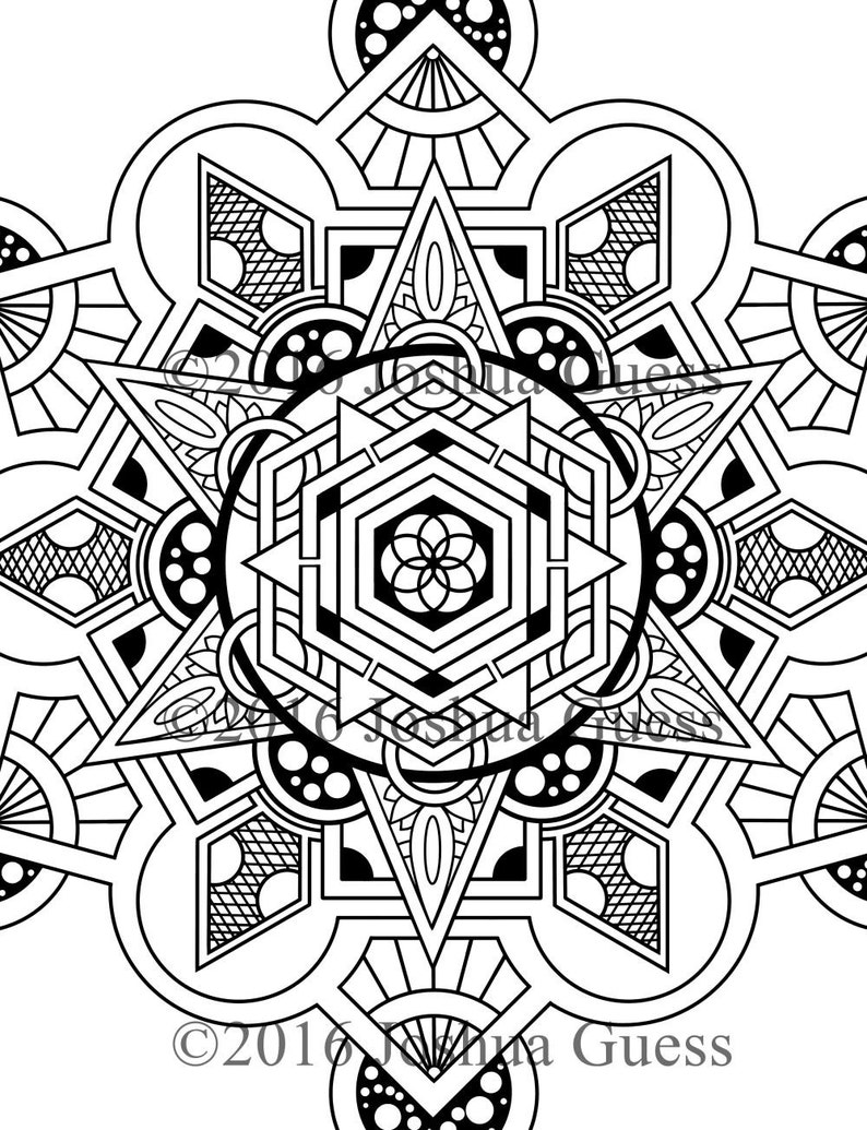 Geometric Coloring Pages 1-3 image 2