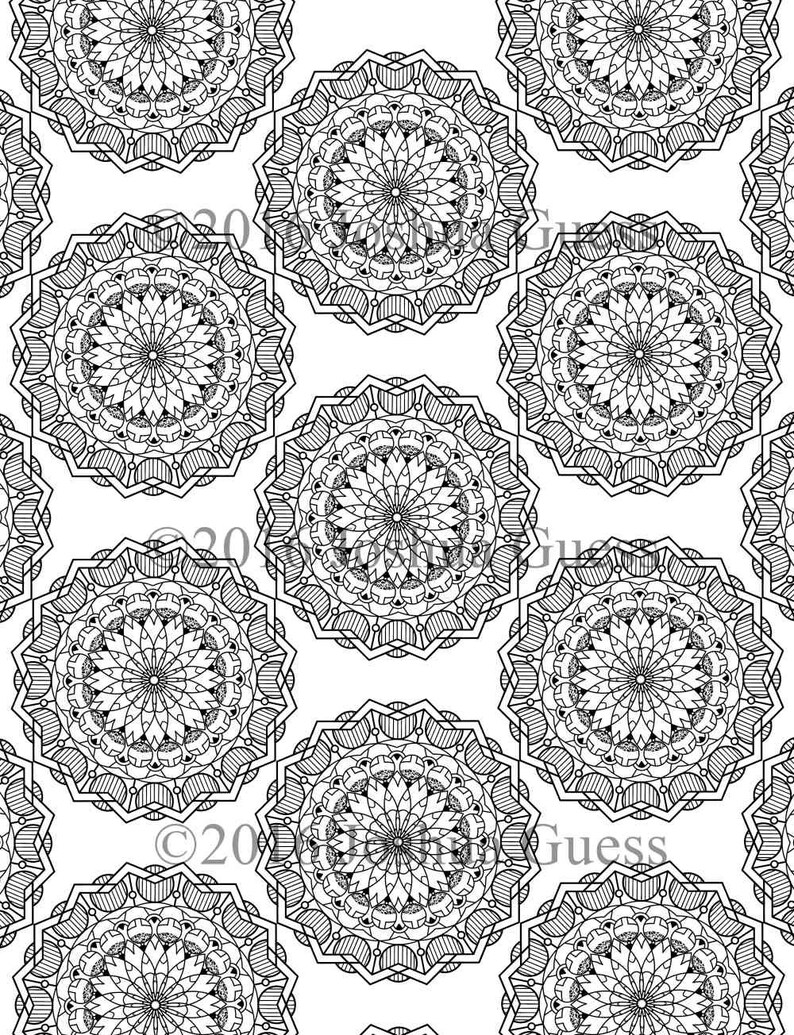 Geometric Coloring Pages 1-3 image 3